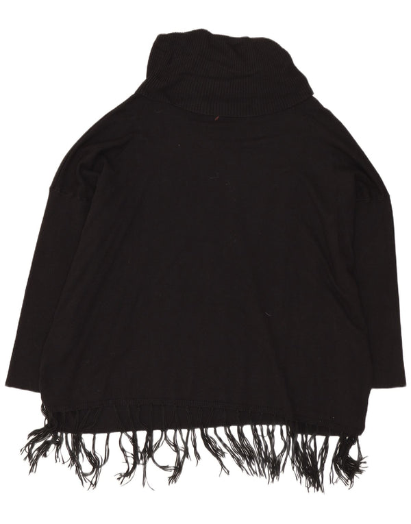 Desigual ženski pulover s rol izrezom UK 18 XL crna viskoza