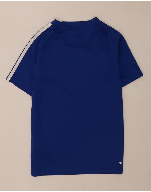 Adidas Girls Aeroready T-Shirt Top 9-10 Years Plavi poliester