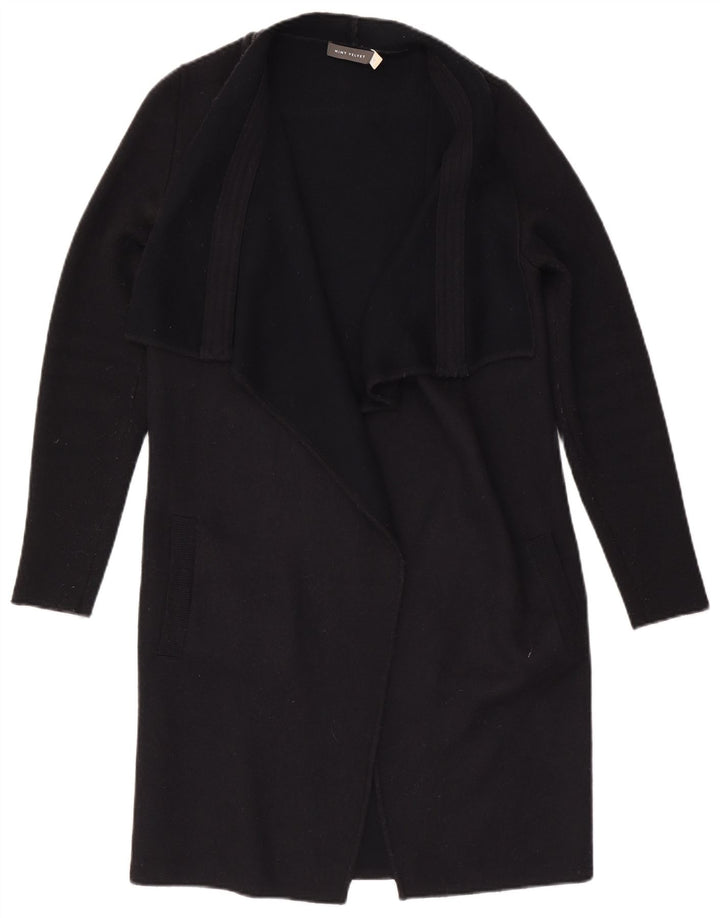 MINT VELVET Ženski dugačak otvoreni kardigan pulover UK 12 Srednje crni