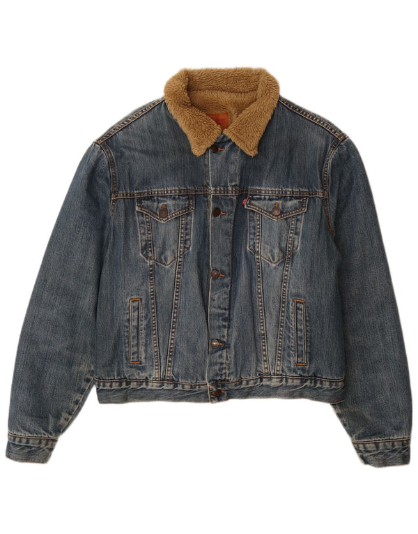Levi's Mens 70500 Sherpa traper jakna UK 40 Large Blue