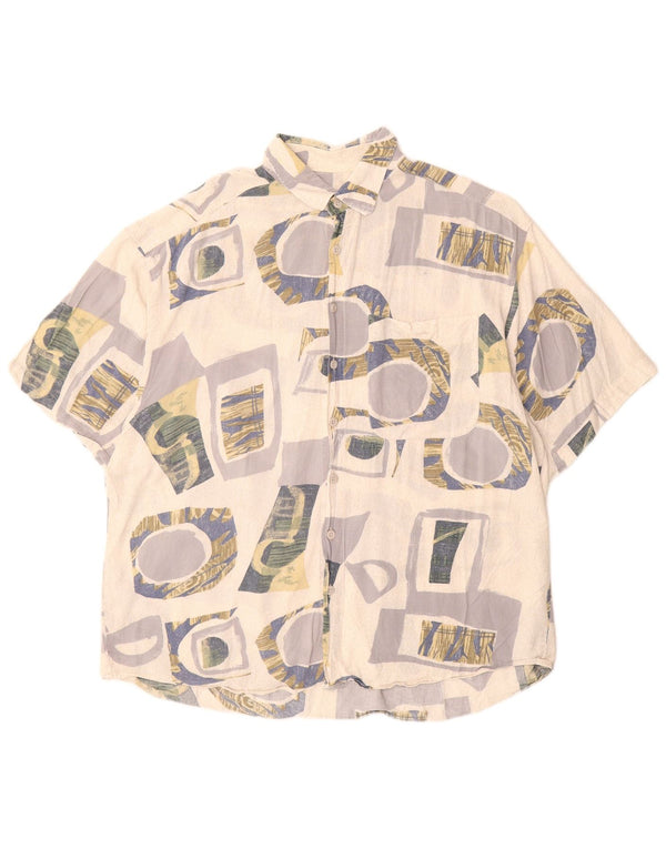 VINTAGE muška košulja kratkih rukava, veličina 43/44 XL, bijela krpa