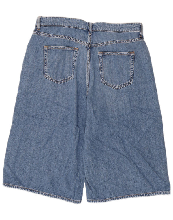 Marks & Spencer Ženske Culotte Bermuda Denim kratke hlače UK 16 Large W34 Plava