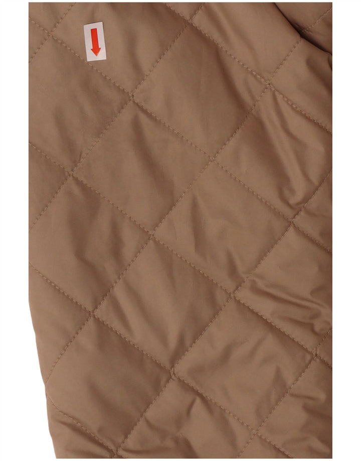 HOLLISTER Ženska prošivena jakna s kapuljačom UK 10 Small Beige Poliester