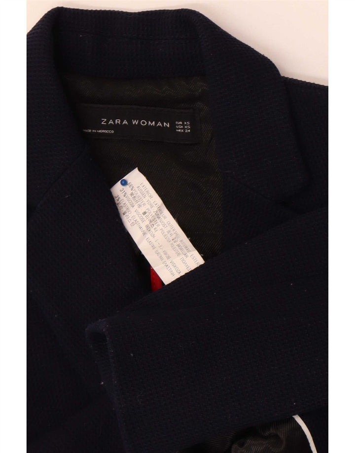 Zara ženski sako sa 1 gumbom UK 6 XS tamnoplavi poliester