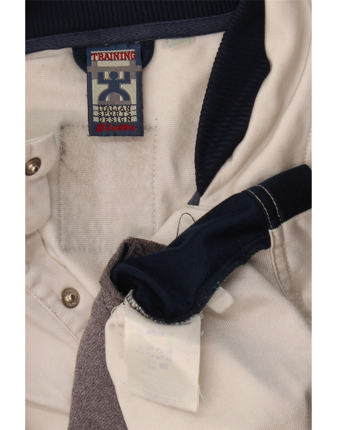 LOTTO muška trenirka gornja jakna UK 44/46 2XL bijeli poliester u boji