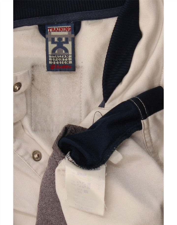 LOTTO muška trenirka gornja jakna UK 44/46 2XL bijeli poliester u boji