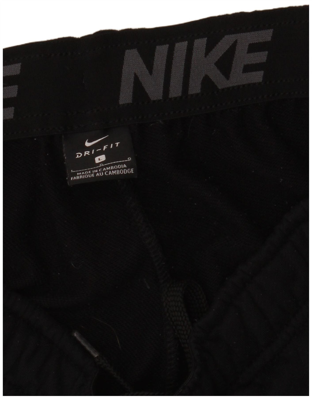 Nike Dri Fit Trenirka Hlače Joggers Veliki crni poliester