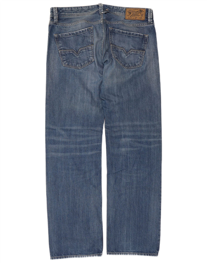 DIESEL Muške ravne traperice Larkee Regular Fit W34 L32 Plavi pamuk