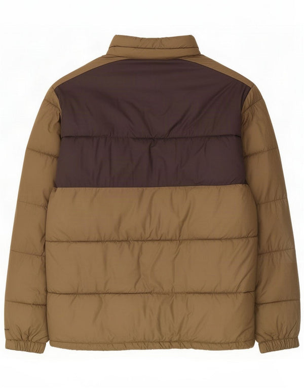 Columbia Mens Padded Jacket UK 42 XL Kaki Colourblock Polyester