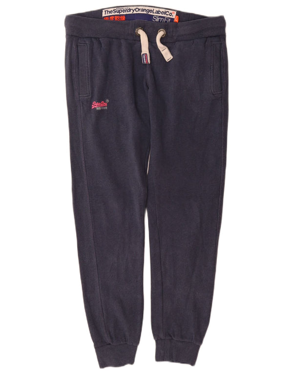 Superdry ženska trenirka uske hlače Joggers UK 16 Large tamnoplava