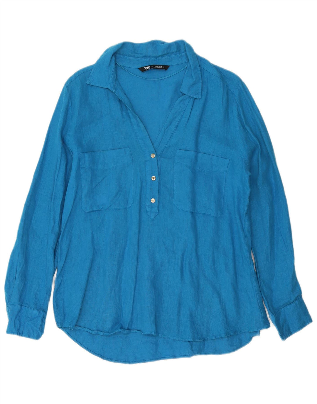 ZARA ženska pulover majica UK 16 Large Blue