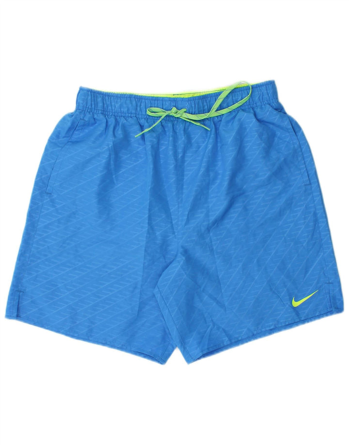 Nike muške sportske kratke hlače srednje plavi geometrijski poliester