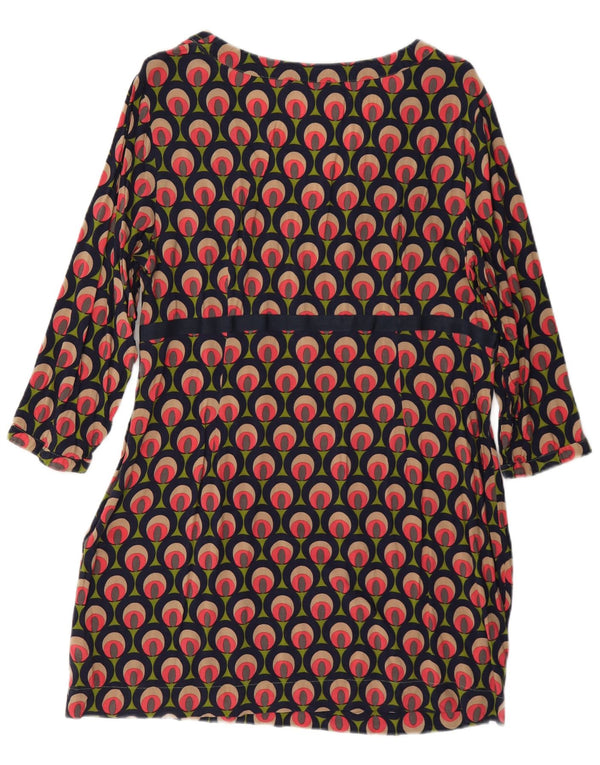 Boden ženska haljina A-kroja s 3/4 rukavima UK 18 XL Višebojna geometrijska