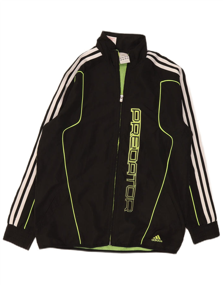 Adidas Boys Graphic Trenirka Gornja jakna 13-14 godina velika crna poliester