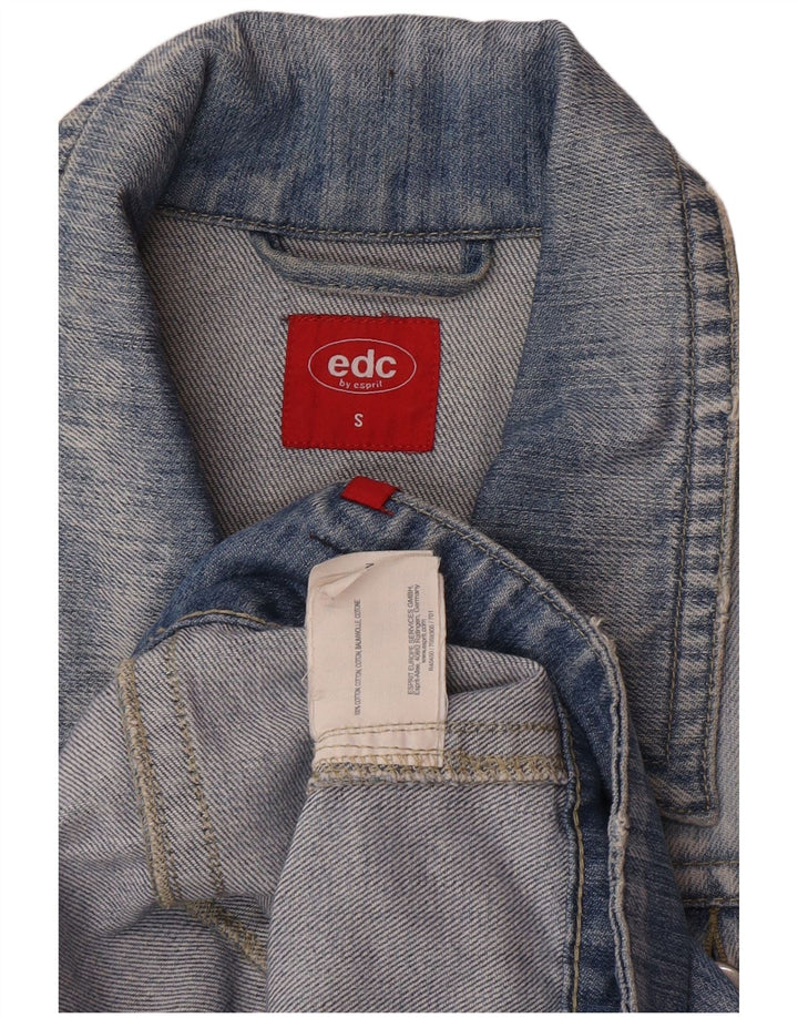 EDC ženska jakna od kratkog trapera UK 10 Small Blue Cotton