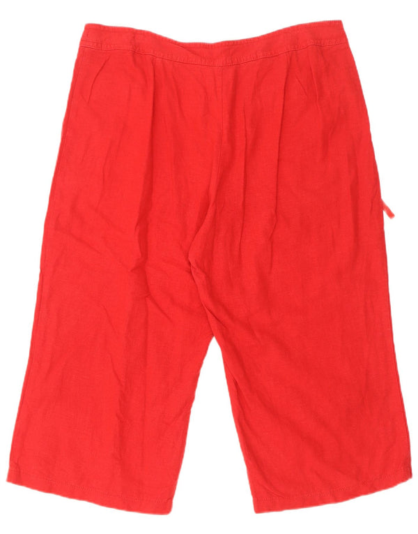 Marks & Spencer ženske bermude UK 16 Large W34 crvena lanena