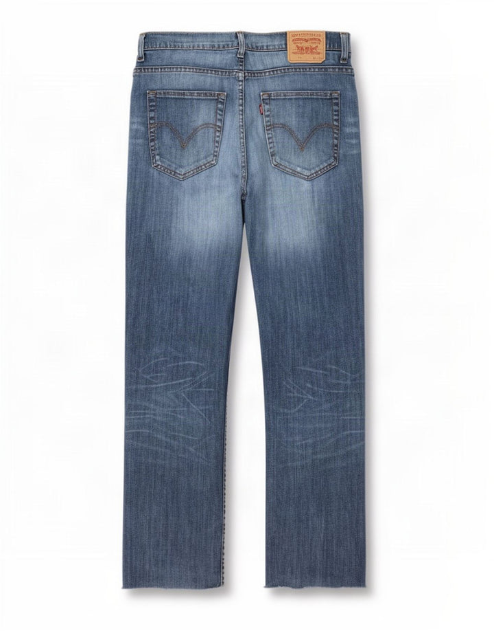 Levi's muške 752 ravne traperice s oštećenjem W36 L28, plavi pamuk