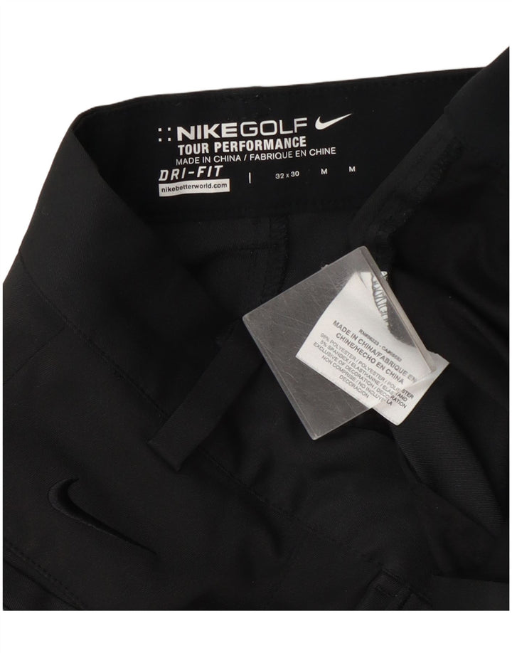 Nike muške golf ravne chino hlače W32 L30 crni poliester