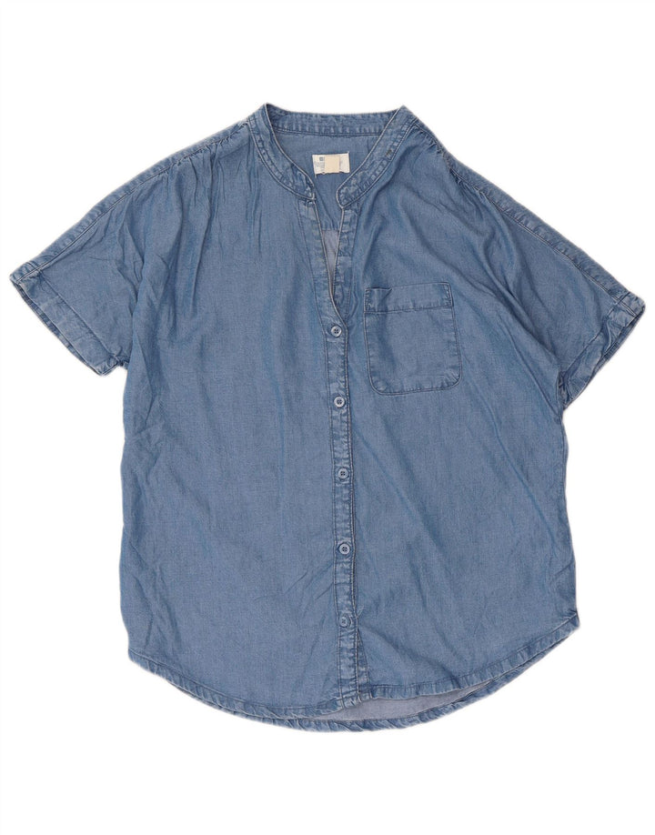 Mountain Warehouse Ženska prekomjerna košulja kratkih rukava UK 10 Small Blue