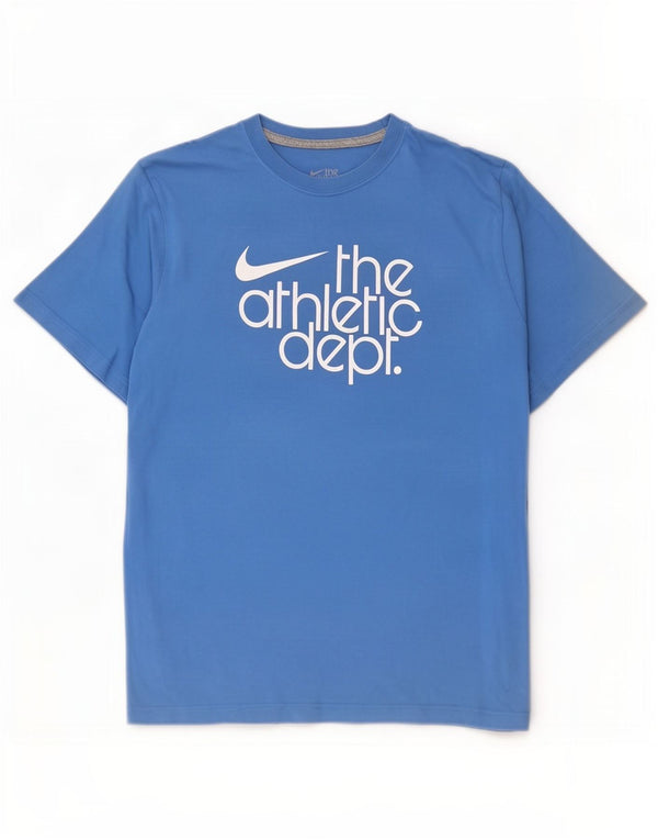 Nike muška majica kratkih rukava standardnog kroja XL, plavi pamuk