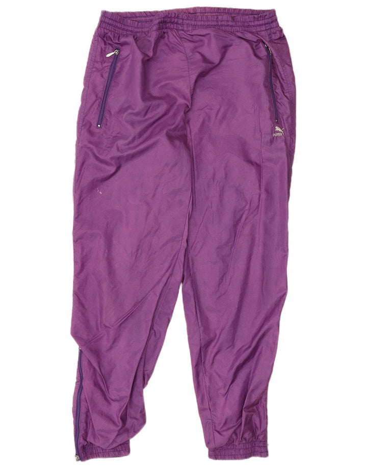 PUMA Mens Tracksuit Trousers Joggers Medium Purple Polyamide