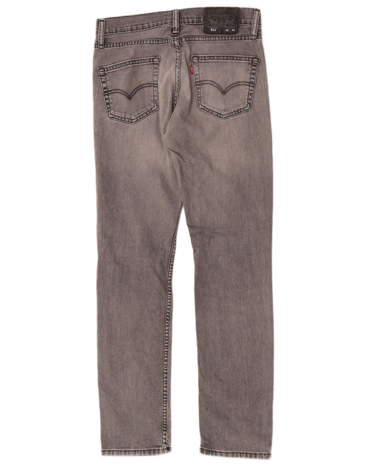 Levi's muške uske traperice W30 L30 sivi pamuk