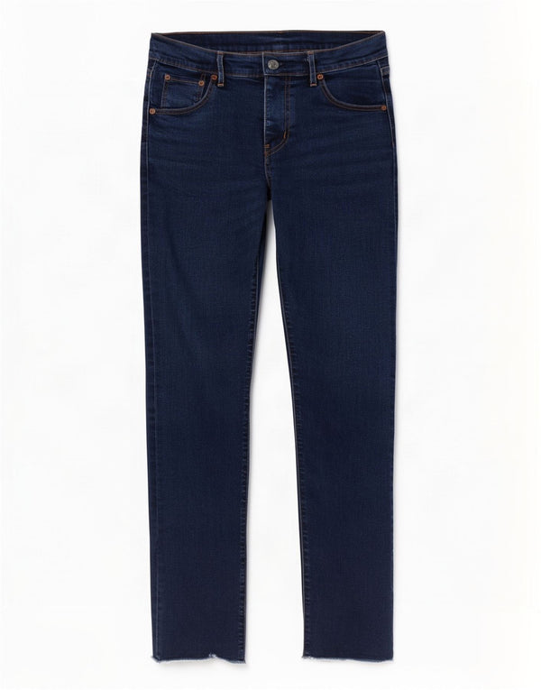 Levi's ženske uske traperice W28 L29 tamnoplavi pamuk