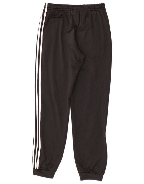 Adidas Boys Tracksuit Trousers Joggers 13-14 Years Black Polyester