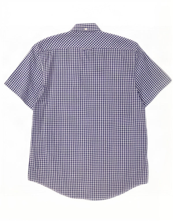Ben Sherman muška košulja kratkih rukava Srednje tamnoplavi pamuk od ginghama