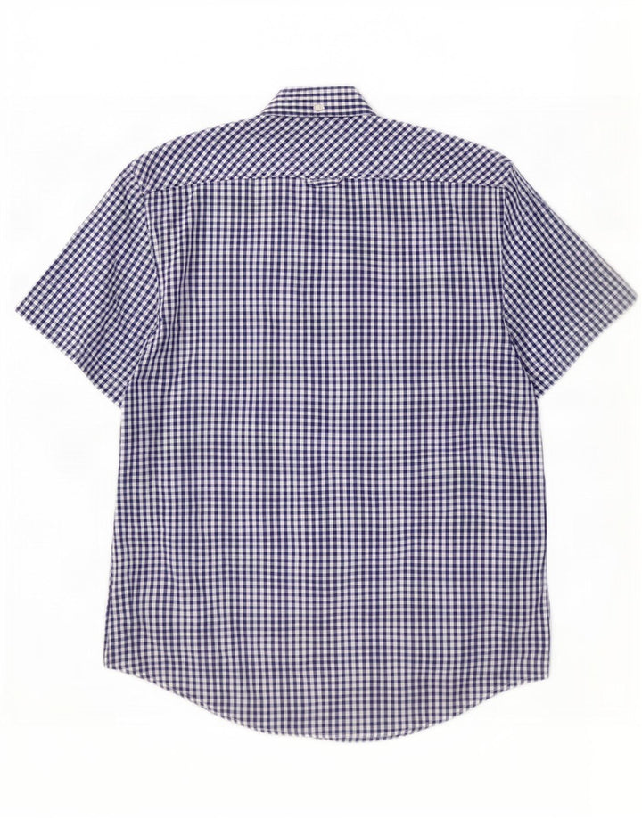 Ben Sherman muška košulja kratkih rukava Srednje tamnoplavi pamuk od ginghama