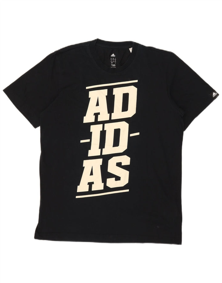 Adidas muška majica Climalite Graphic Top srednje crni pamuk