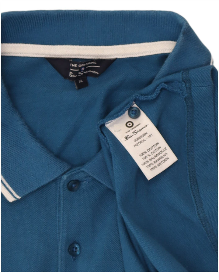 Ben Sherman muška polo majica XL plavi pamuk