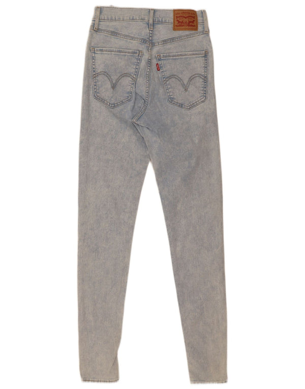 Levi's Womens Mile High Super Skinny Jeans W26 L30 Blue Cotton