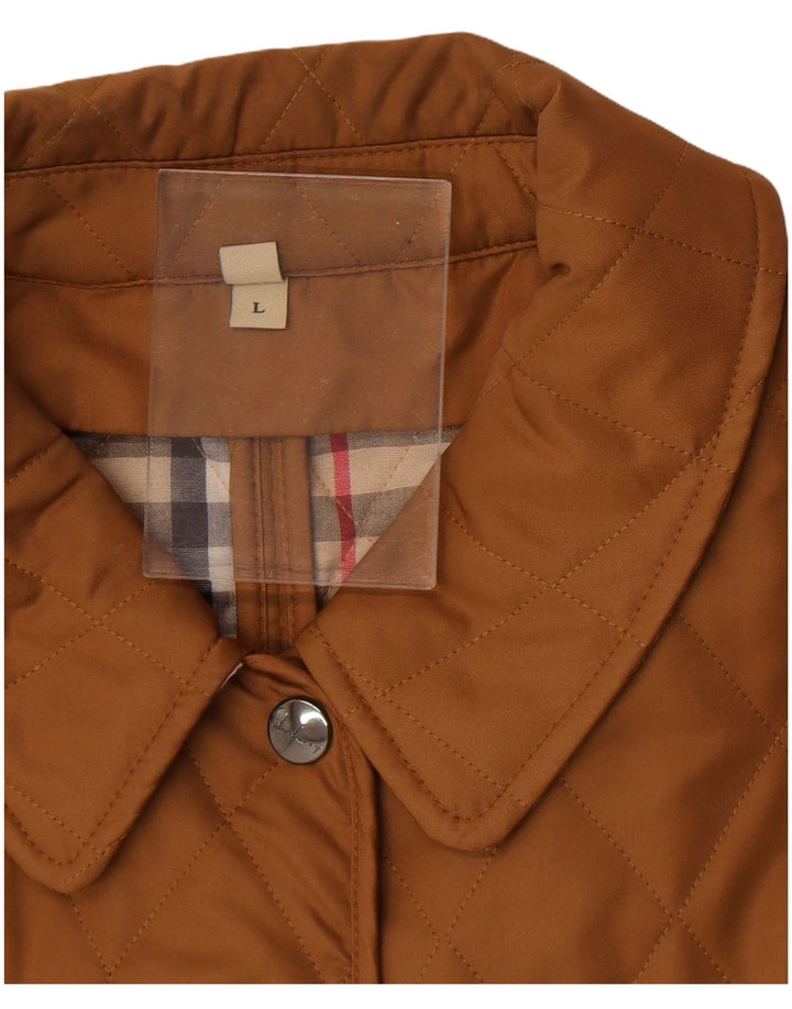Burberry ženska prošivena jakna UK 16 Large Beige Cotton