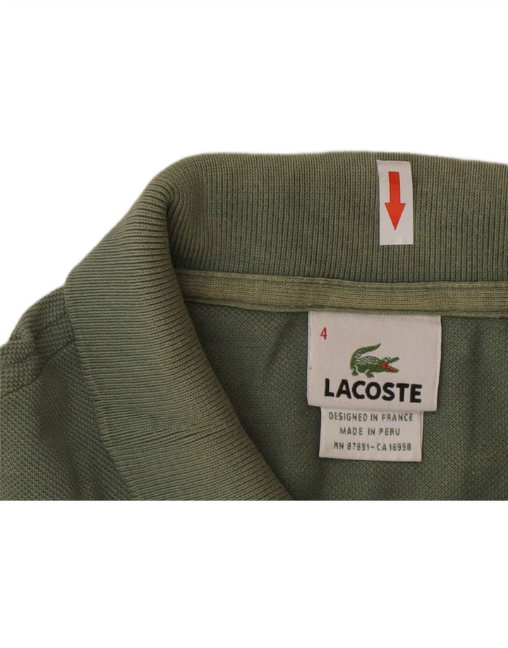 Lacoste muška polo majica veličine 4, srednje zeleni pamuk