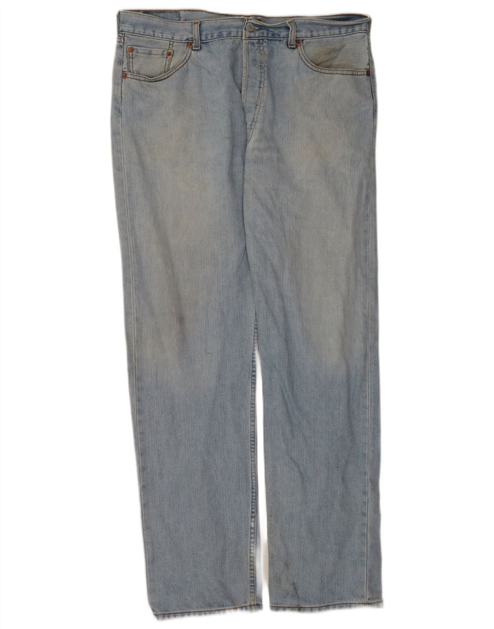 Levi's muške 501 ravne traperice W38 L34 plavi pamuk
