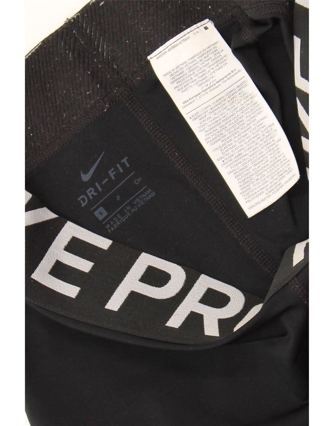 NIKE Ženske Dri Fit Graphic Sport Shorts UK 8 Mali crni poliester