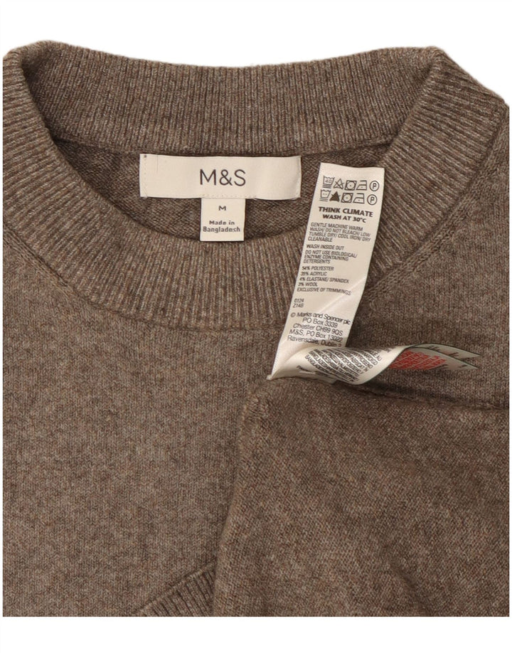 Marks & Spencer ženski džemper s okruglim izrezom UK 14 srednje siva