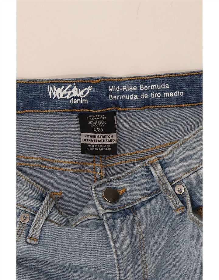 MOSSIMO Womens Mid Rise Bermuda Denim Shorts US 6 Medium W28  Blue Cotton Vintage Mossimo and Second-Hand Mossimo from Messina Hembry 