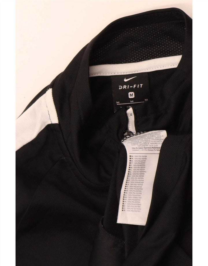 Nike Dri Fit gornja jakna za trenirku srednje crne boje od poliestera