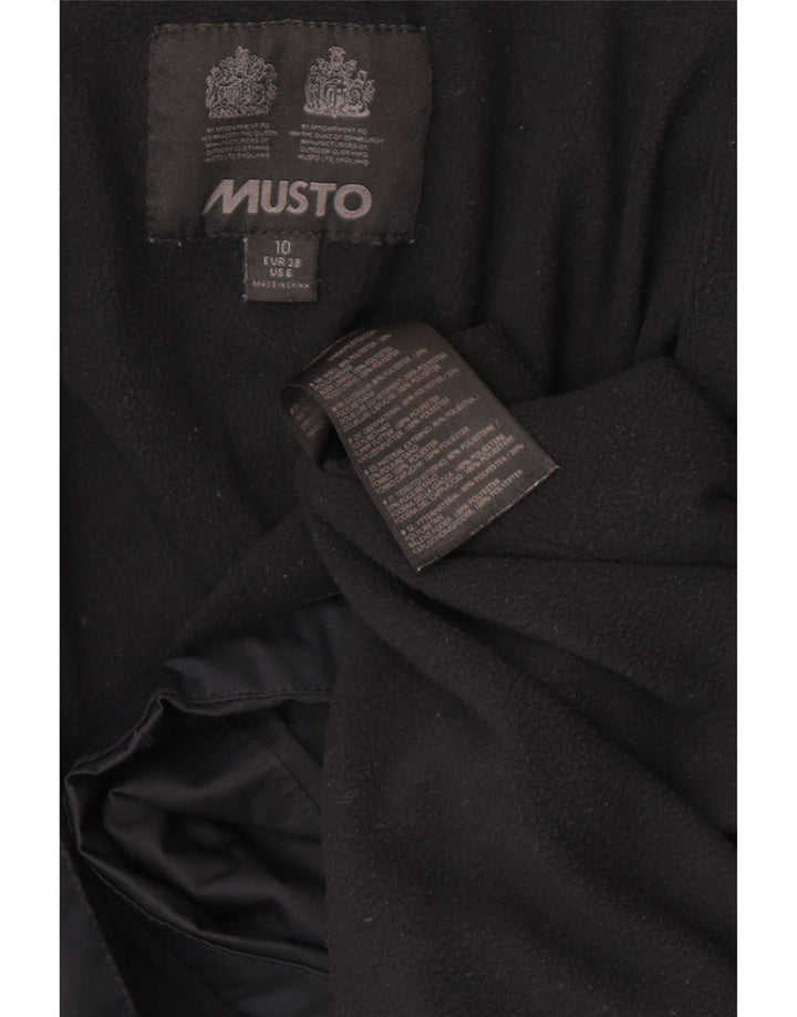 Musto ženska velika vjetrovka s kapuljačom UK 10 Mala crna