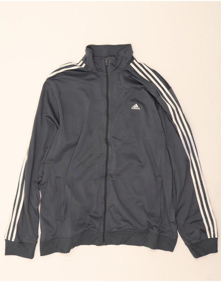 Adidas muška trenirka Climalite gornja jakna 2XL sivi poliester