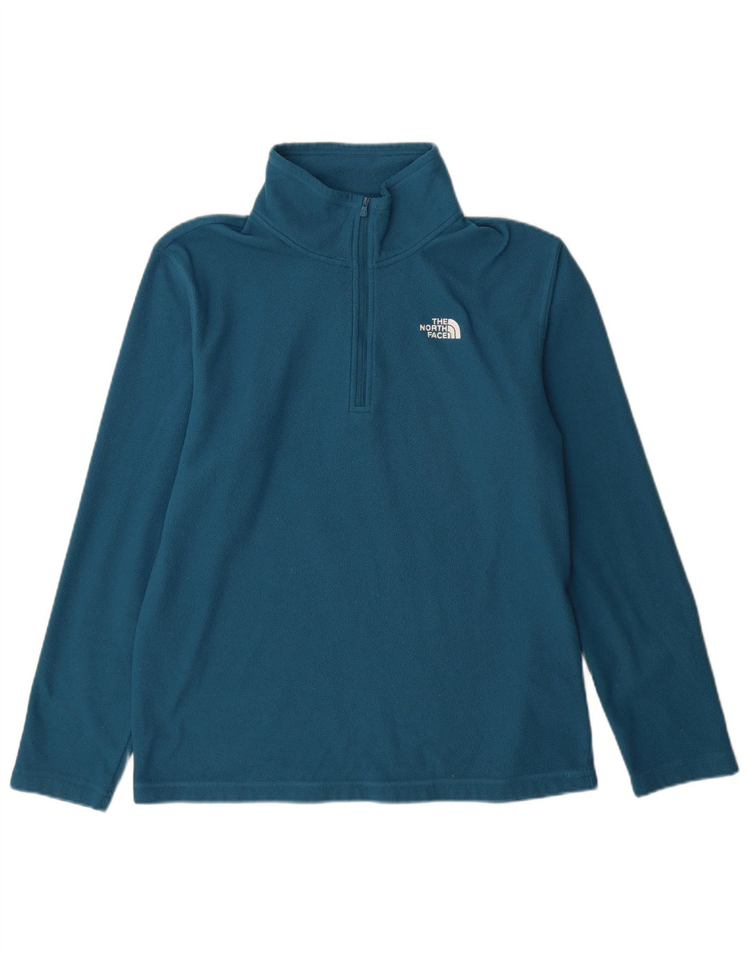 The North Face muški džemper od flisa s patentnim izrezom, veliki plavi poliester