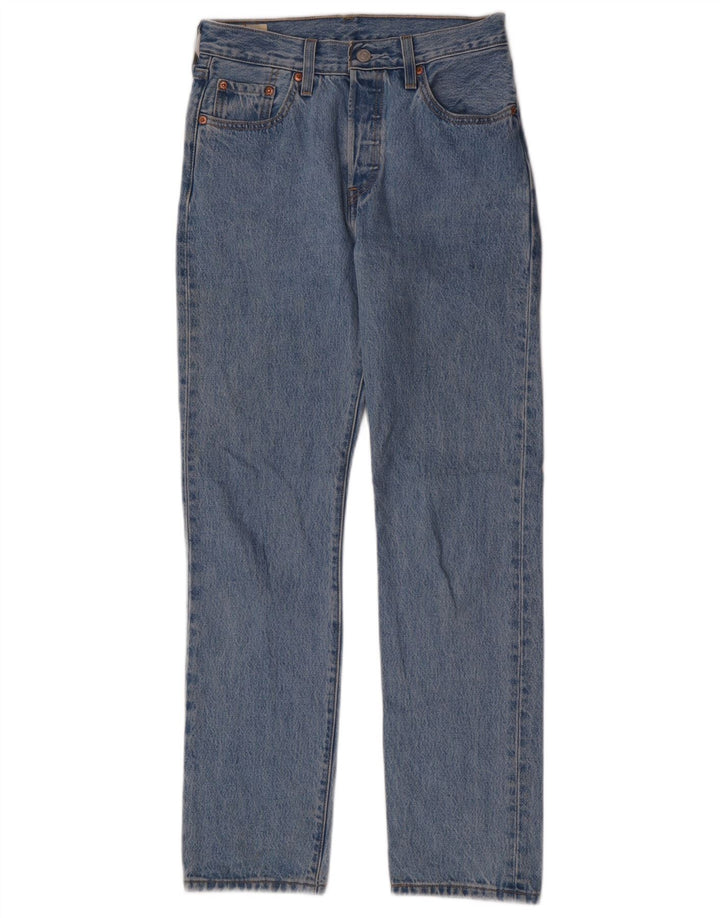 Levi's ženske 501 ravne traperice W25 L30 plavi pamuk