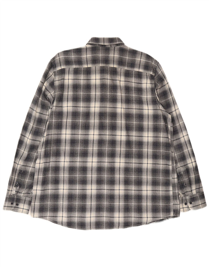 Lerros muška flanelska košulja 2XL sivi karirani pamuk