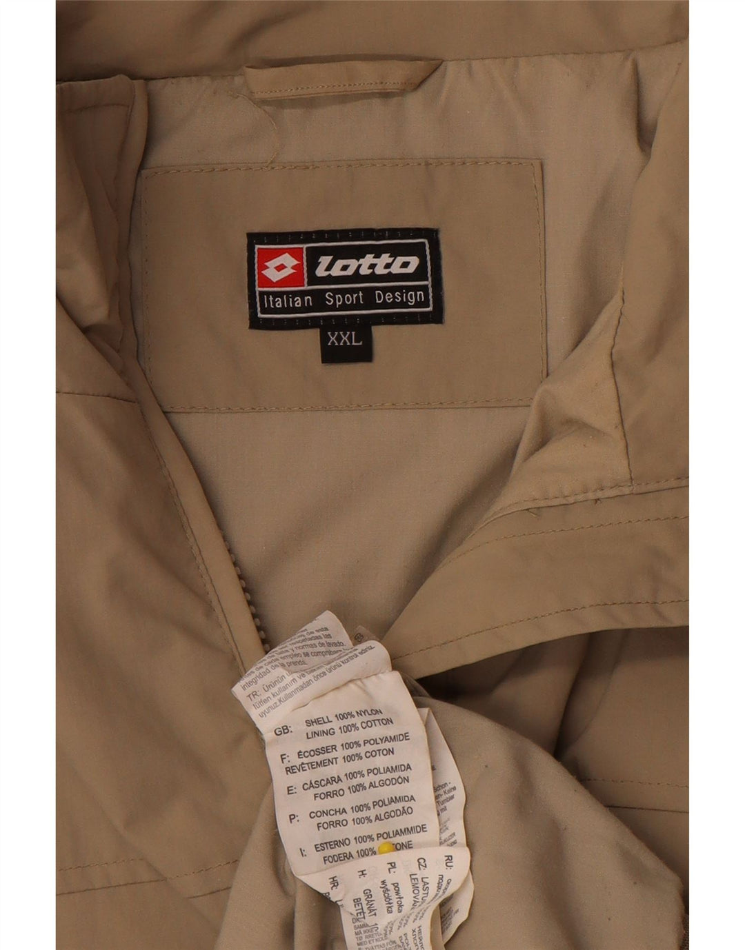 Lotto muška bomber jakna UK 44 2XL bež najlon