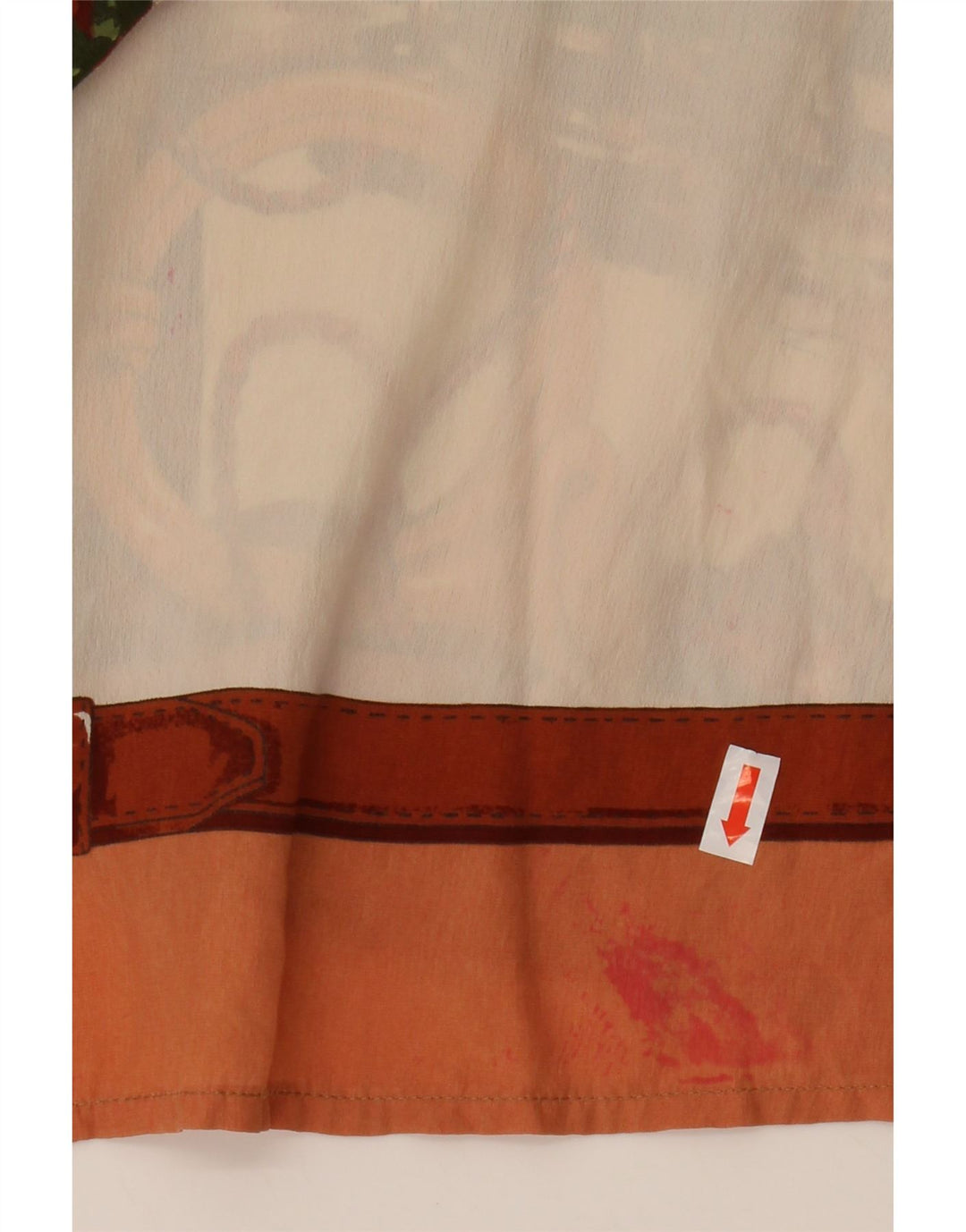 GABRI ELLE LA CAMICIA Ženska grafička košulja bluza UK 16 Large Off White