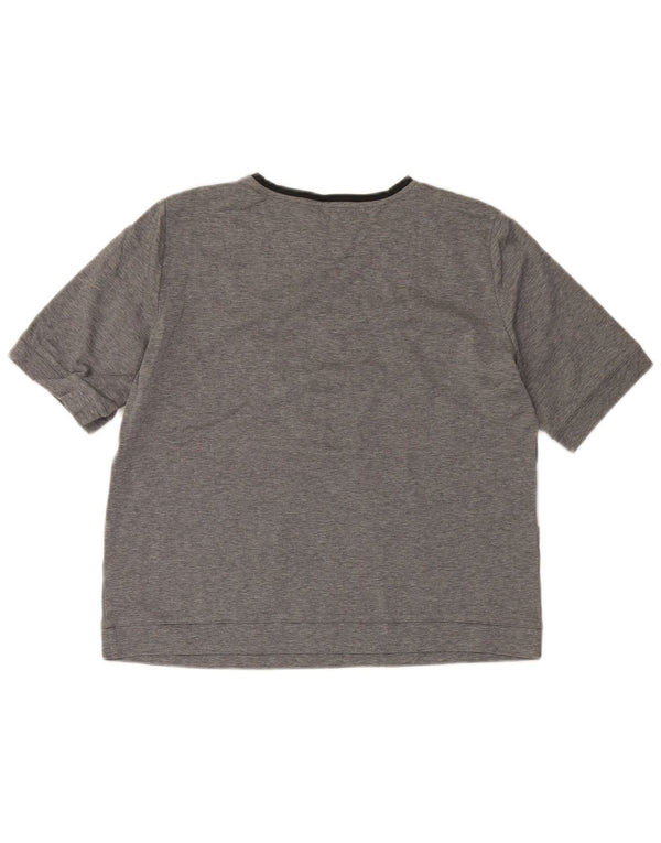 MAX MARA Ženska vikend majica kratkih rukava UK 16 Large Gray Colourblock