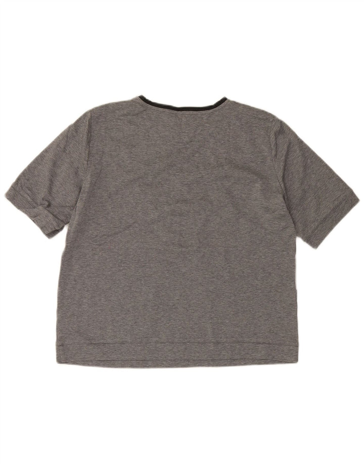 MAX MARA Ženska vikend majica kratkih rukava UK 16 Large Gray Colourblock