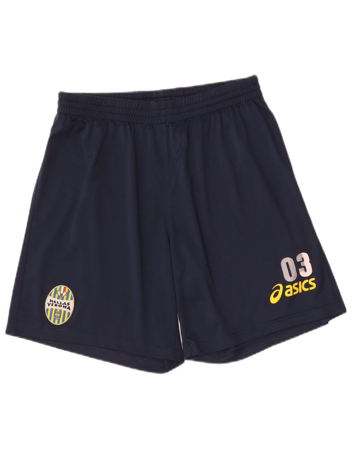Asics Mens HELLAS VERONA Graphic Sport Shorts Medium tamnoplavi poliester